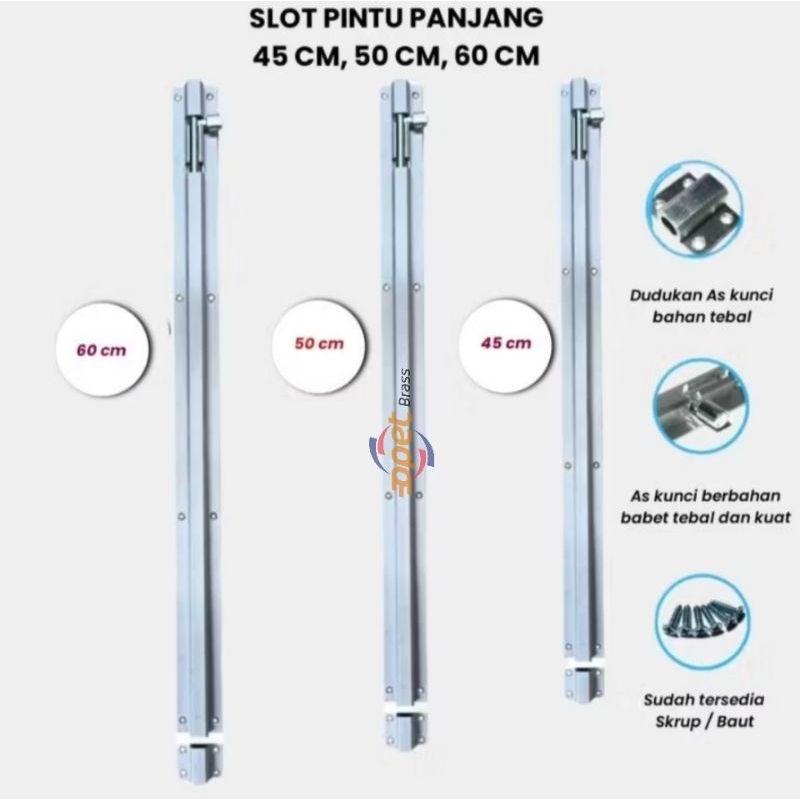 Grendel Pintu Rumah 45cm, 50cm, 60cm