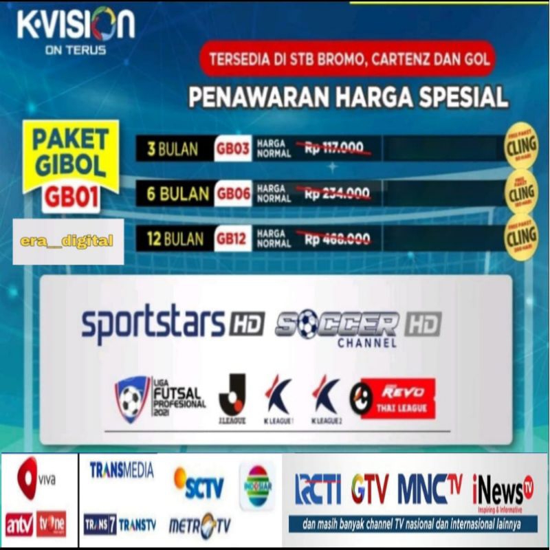 paket gibol K vision paket K vision