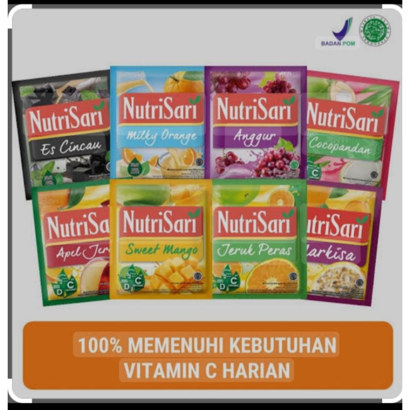 

Nutrisari (per 3renceng isi 30pcs)