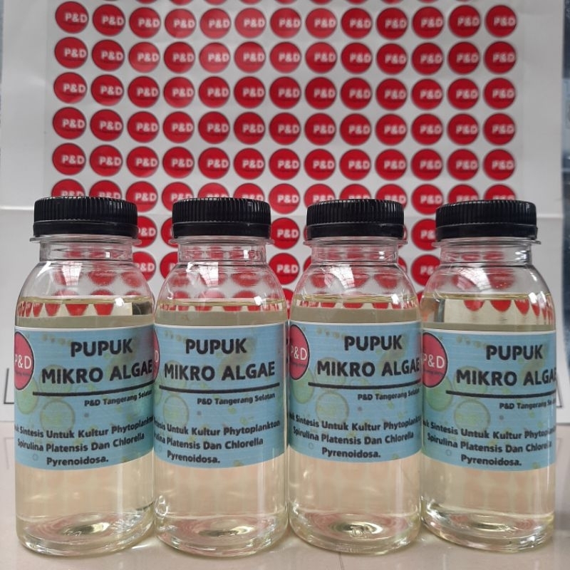 Pupuk Kultur Spirulina Chlorella | Pupuk Mikro Algae | Kemasan Botol 100ml