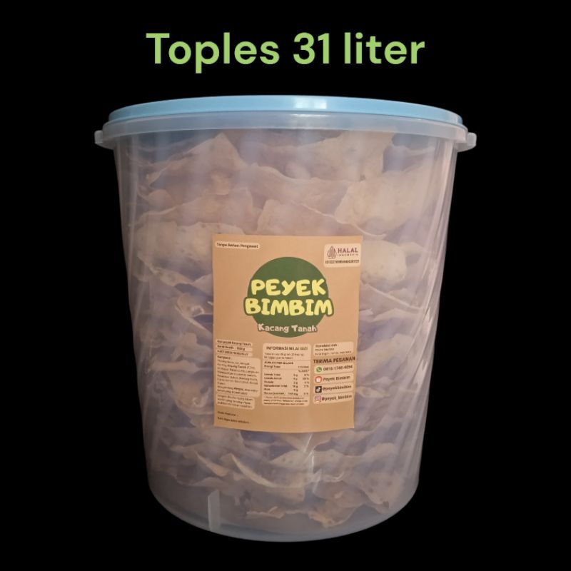

PEYEK BIMBIM - Toples Jumbo 31 liter (1700 gram)