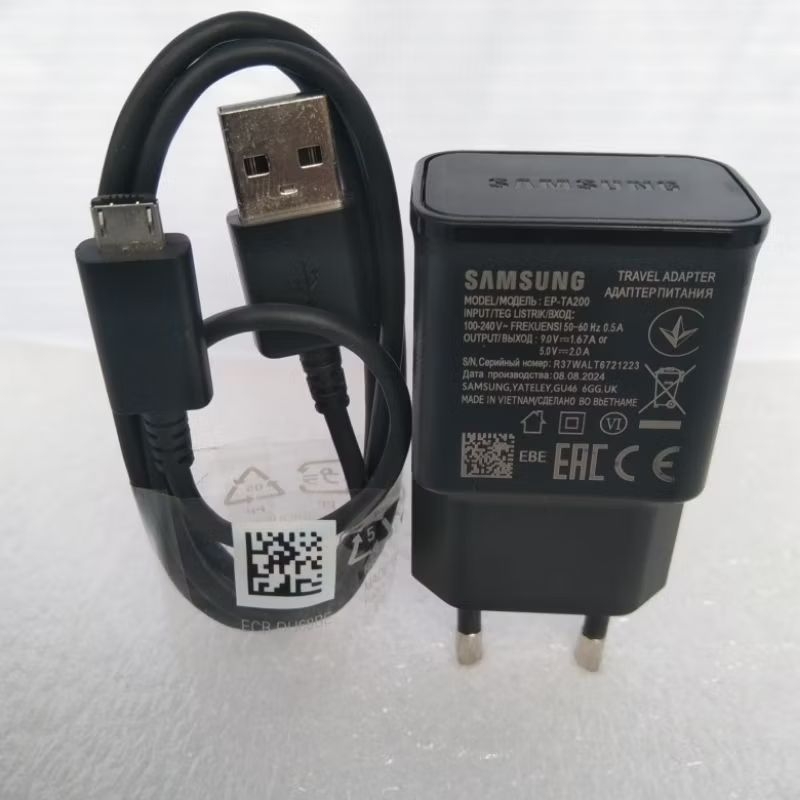 CHARGER SAMSUNG ORIGINAL 100% MICRO USB 1A ASLI CABUTAN HP UNTUK SAMSUNG A10 M10 J1 J2 J3 J4 J5 J+ A