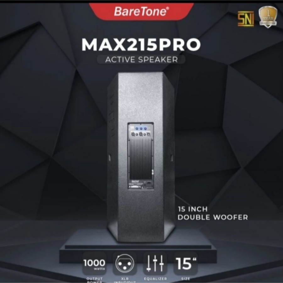 Speaker aktif 15 inch Baretone MAX 215 PRO / MAX215 PRO / MAX 215PRO – ORIGINAL professional sound