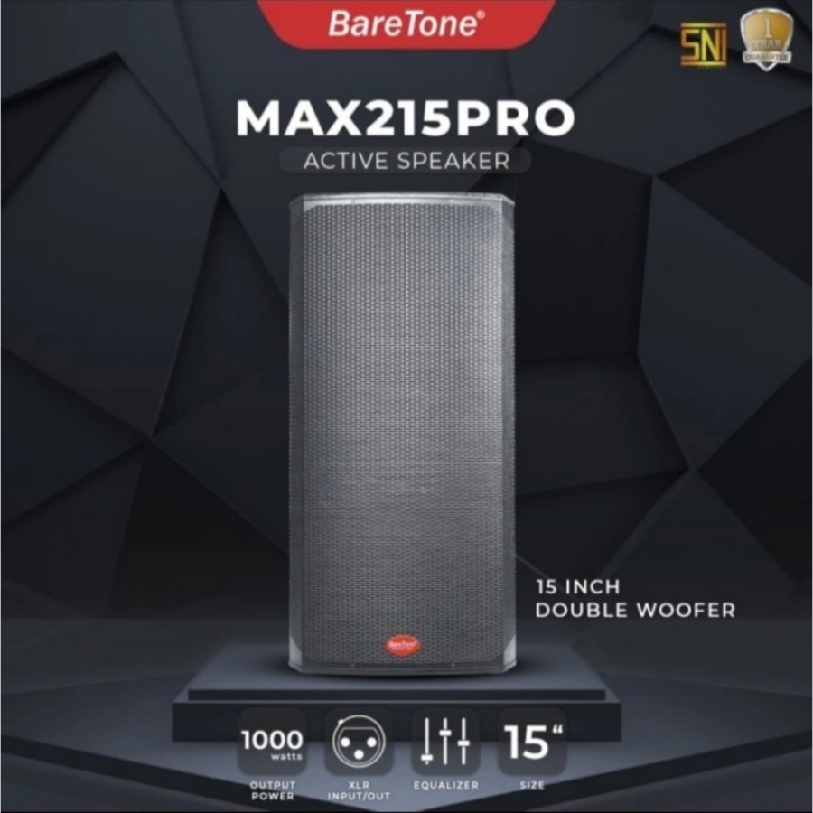 Speaker aktif 15 inch Baretone MAX 215 PRO / MAX215 PRO / MAX 215PRO - ORIGINAL professional sound