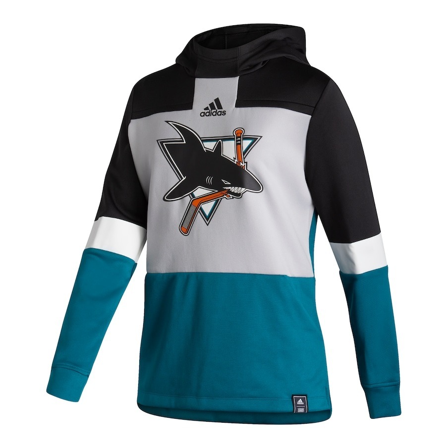 Jaket Hoodie Adidas NHL San Jose Reverse Retro ORIGINAL