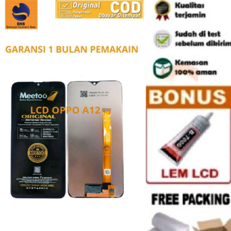 LCD HP OPPO A12 METTO ORIGINAL LCD OPPO A5S/A12/A7/A11K FULLSET TOUCHSCREEN ORIGINAL