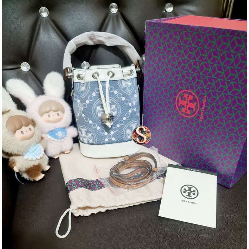 PREMIUM TORY B BUCKET DENIM FULL EMBOSS BOX MAGNET