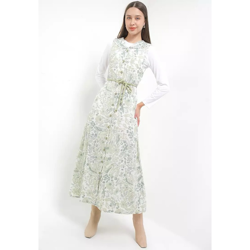 EXIT ELVIRA ORIGINAL MATAHARI Green Dress (Tag Rp 849.900 )
