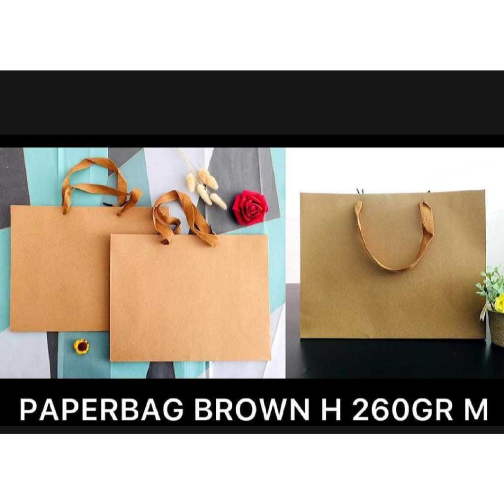 

Paper Bag Coklat Polos Horizontal Ukuran M