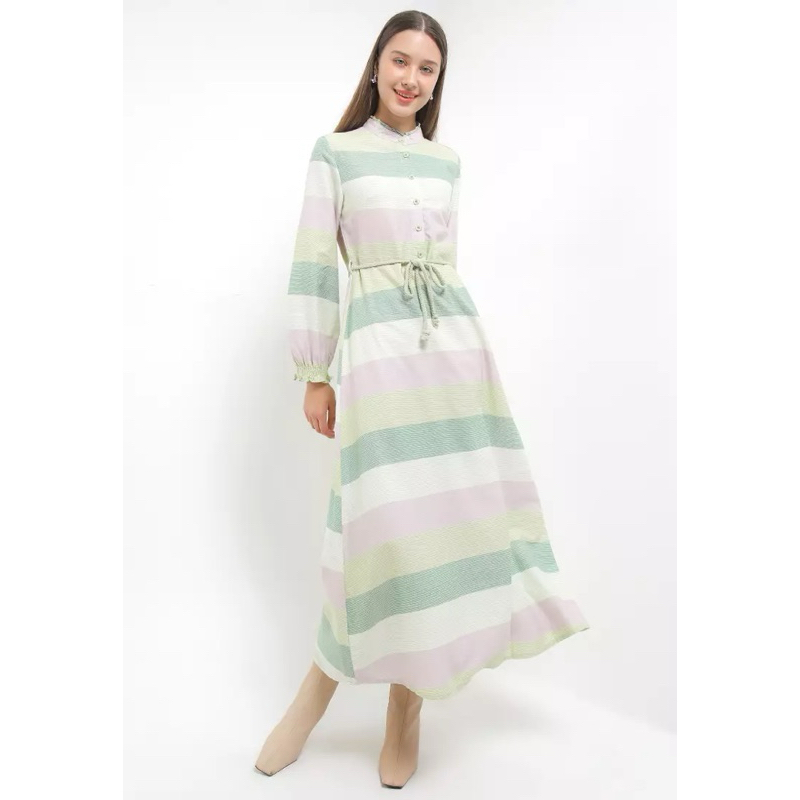 EXIT LYNELLE ORIGINAL MATAHARI Green Dress (Tag Rp 879.900 )