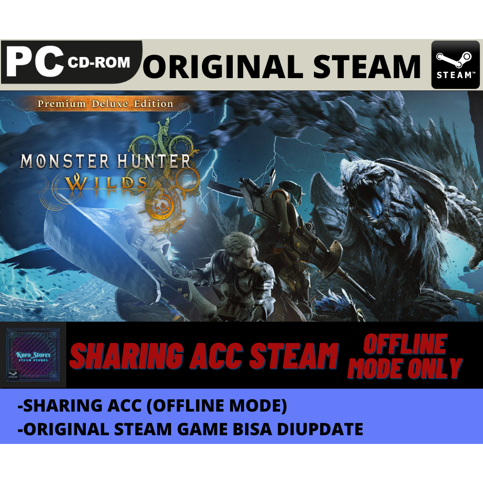 Monster Hunter Wilds Premium Deluxe Edition PC Game Sharing Original