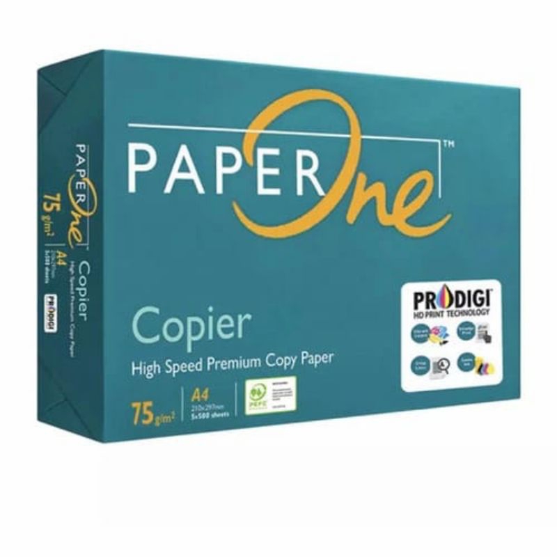 

Kertas Paper One - HVS A4 75gr (1rim)