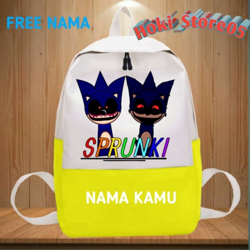 TAS RANSEL ANAK SD, TK SONIC EXE HORROR SONIC SPRUNKI OC