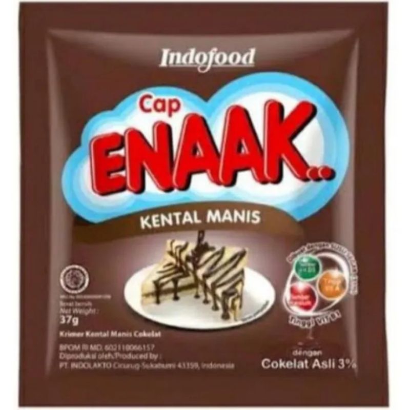 

susu kental manis cap enaak 1 pak 6 sachet