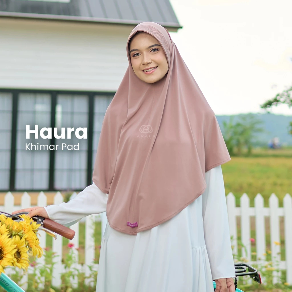 Arafa Hijab - Bergo Instan Jersey Premium Khimar Haura | Hijab Pet Tebal Syari | Kerudung Simpel
