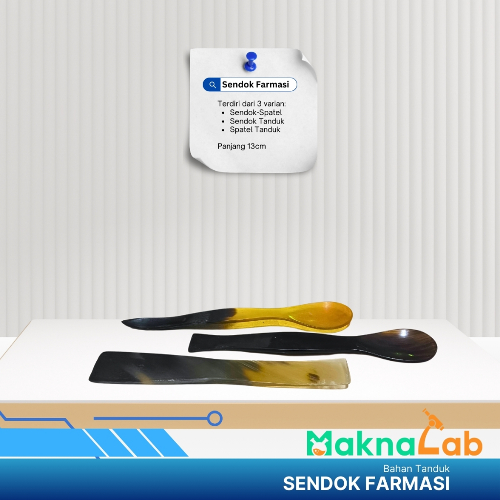 Sendok Farmasi Bahan Tanduk / Sendok Tanduk / Spatel Tanduk / Sendok Spatel Tanduk Farmasi