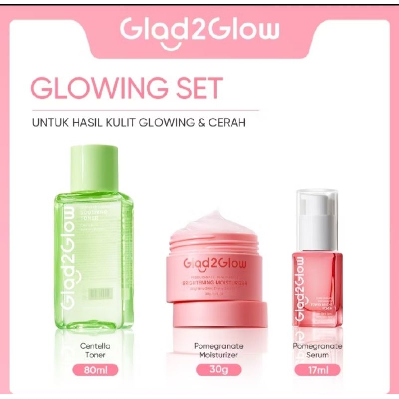[Paket Hemat Mencerahkan]Glad2Glow Glowing SET 3