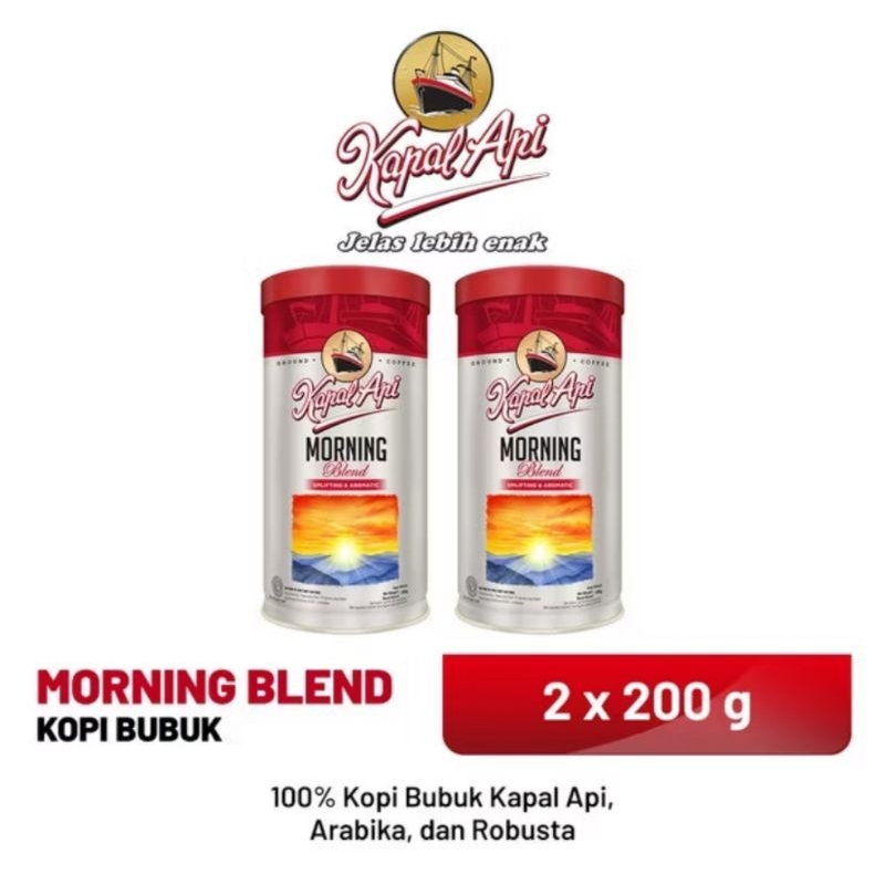 

Kapal api morning blend 200gram (2pcs)