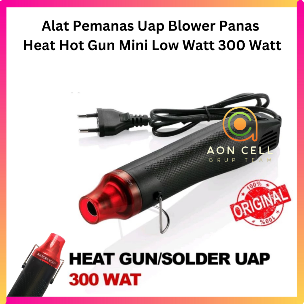 Alat Pemanas Uap Blower Panas Heat Gun Mini Low Watt 300 Watt