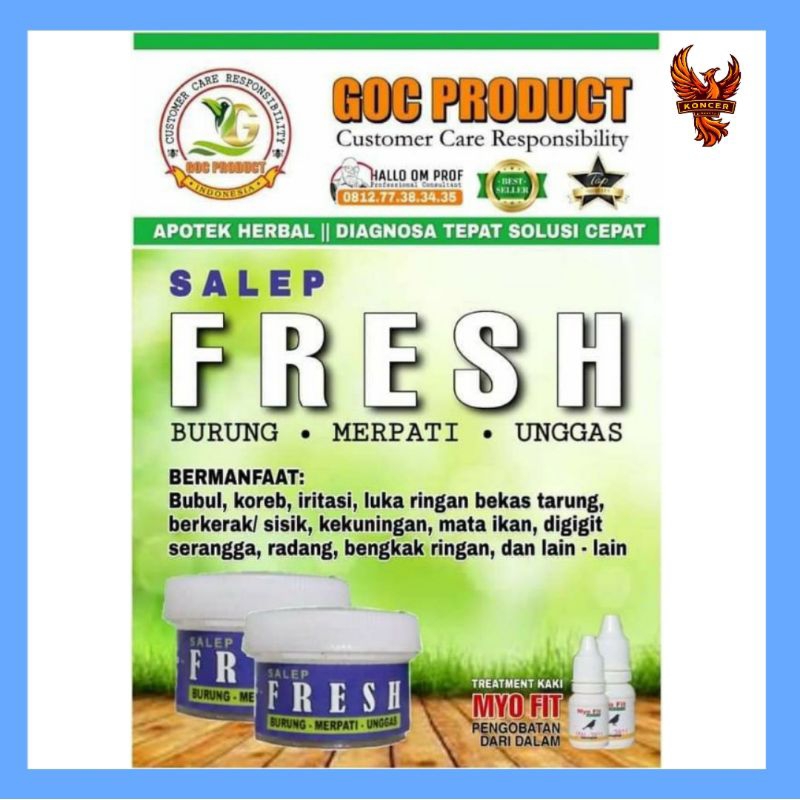 FRESH SALEP KAKI BURUNG KENARI DLL ATASI JAMUR, BINTIL, KAKI BENGKAK,URAT MERAH