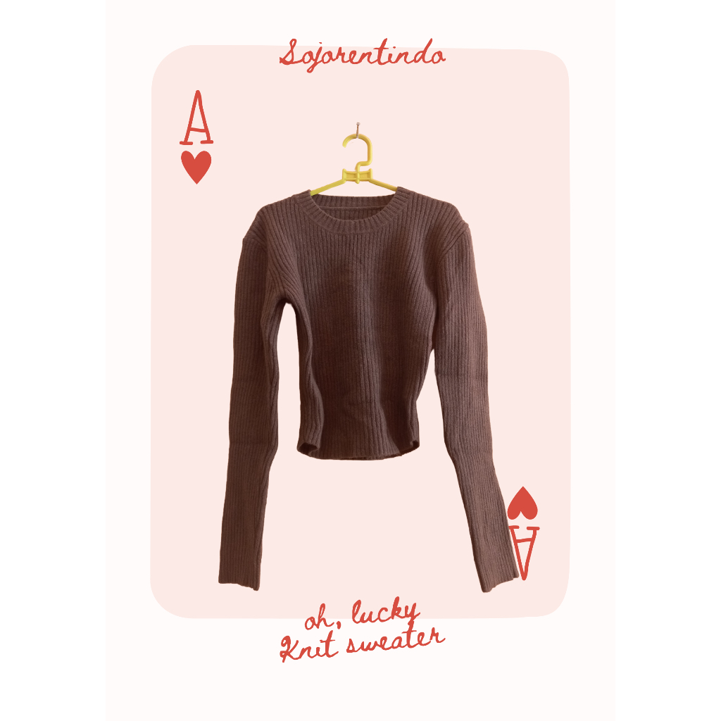 Sweater Rajut Wanita Coklat