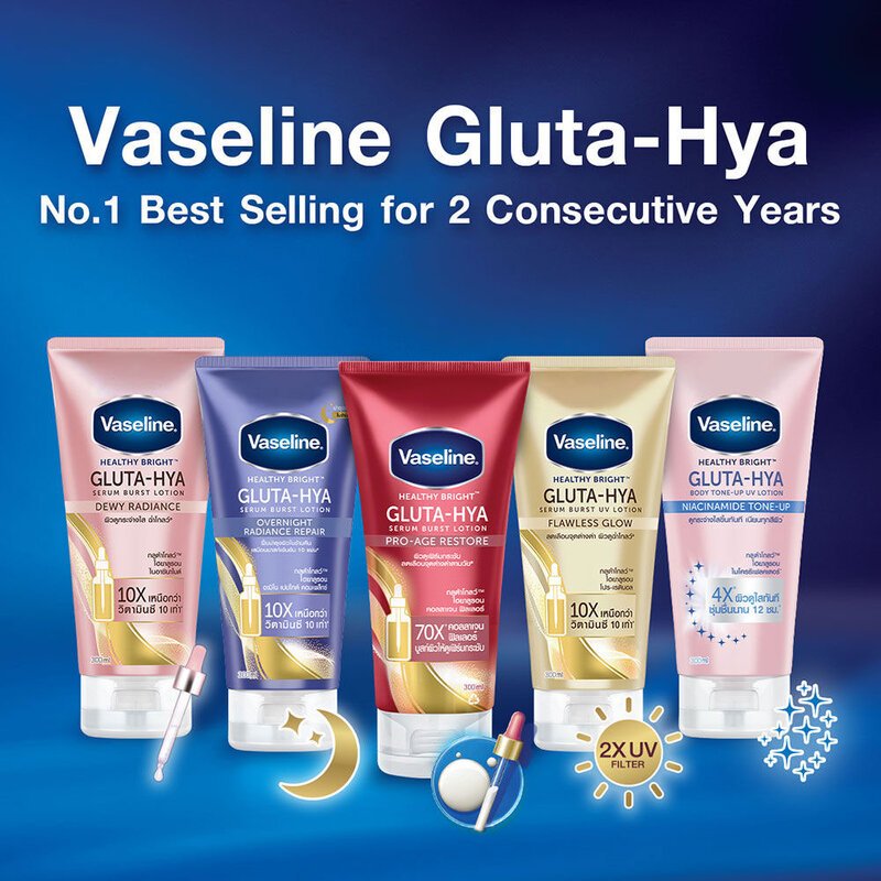 Perawatan Kulit Tubuh Body Lotion Vaseline Healthy Bright Tube 180 Gr Varian Firm Glow, Hijab Radian