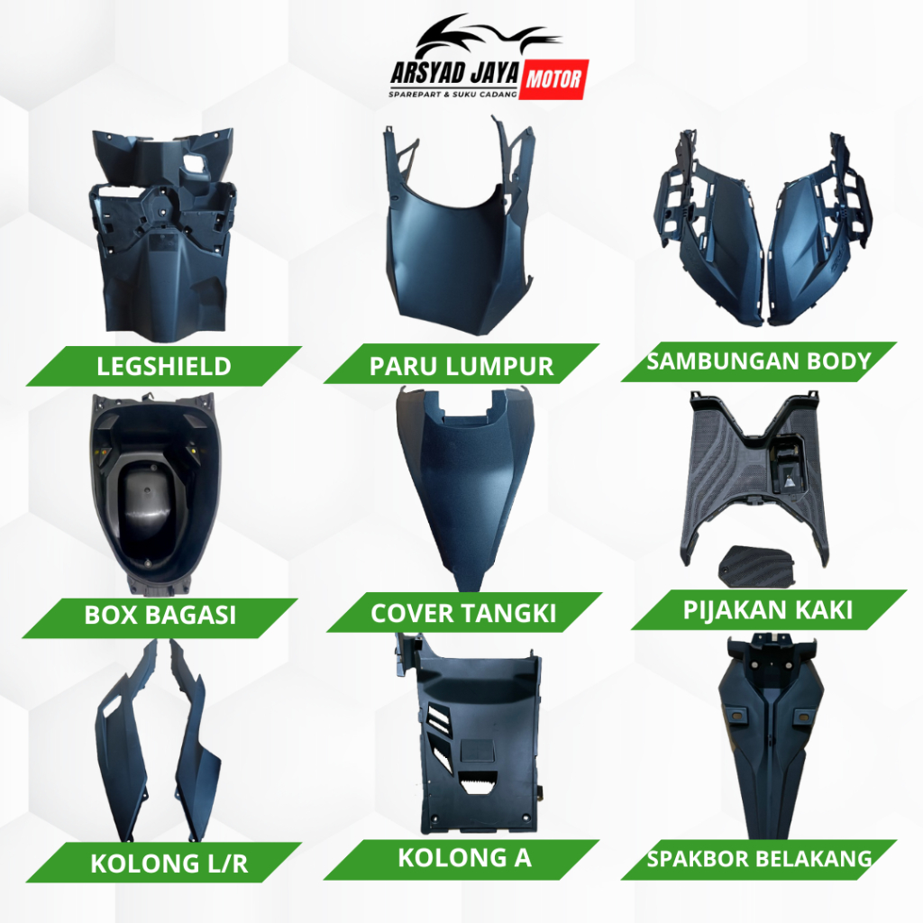 Cover Full Dek Body Bodi Kasar Honda Vario 125 New Gen 2 K2v 2022 2023 2024