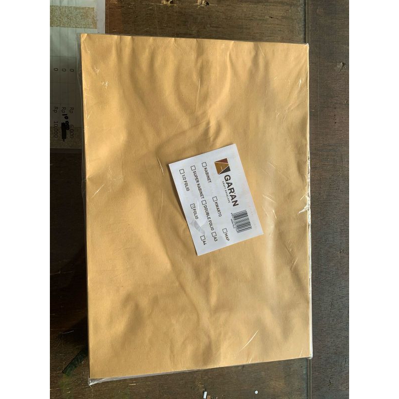 

AMPLOP COKLAT MAP POLOS ISI 100