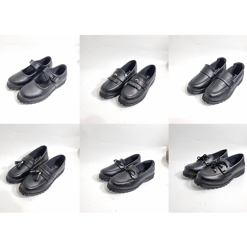 MAURO IMBOTTI - sepatu wanita kasual / sapatu wanita loafer polos hitam bahan kulit