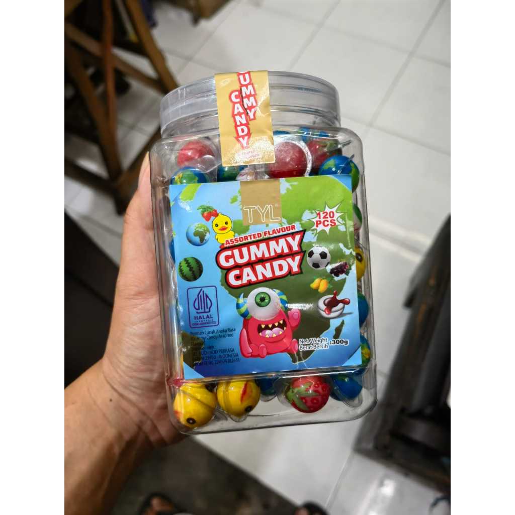 

TYL GUMMY CANDY PERMEN LUNAK ISI 120 BIJI (300 GRAM)