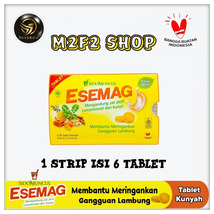 

Sido Muncul ESEMAG Tablet Kunyah Obat Sakit Maag Lambung Rasa Mint - Kemasan 1 Strip