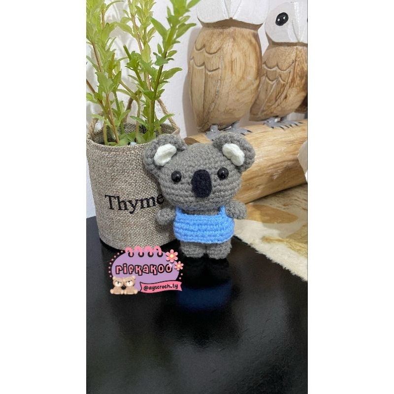 keychain amigurumi koala lucu