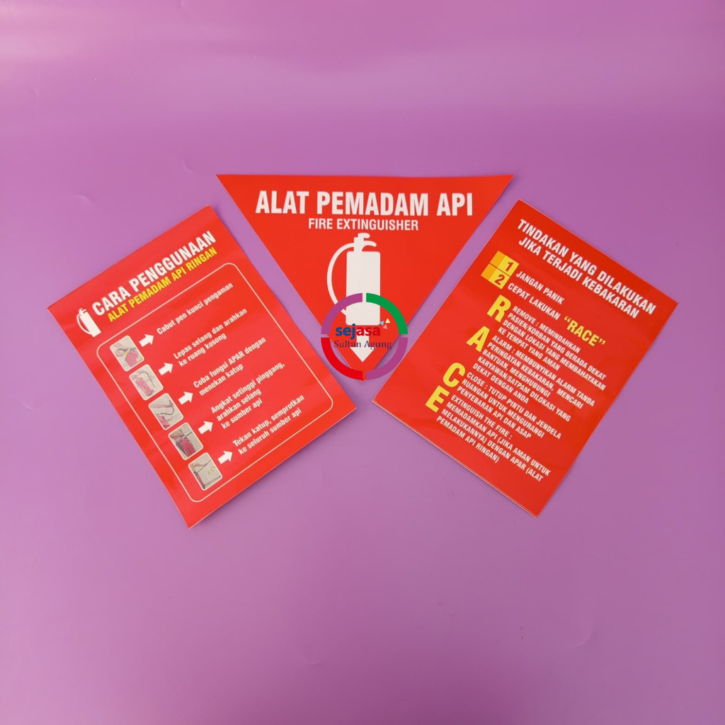 

Stiker Cara Penggunaan APAR | Stiker Tanda APAR | Bahan Vinyl