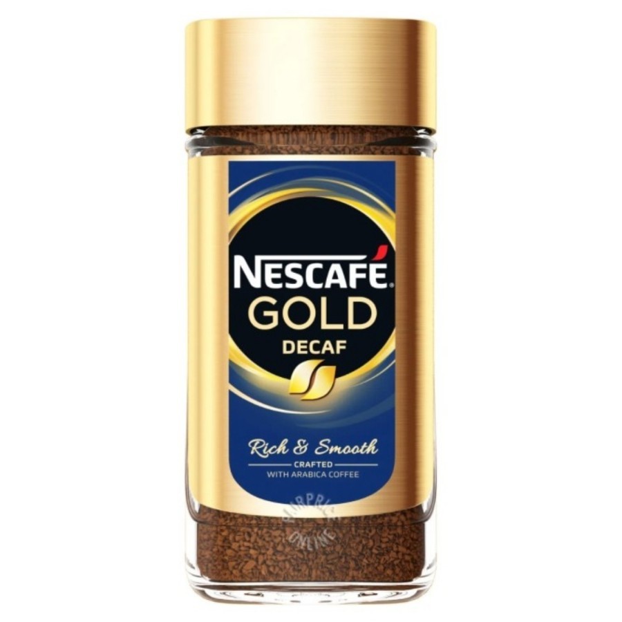 Nescafe Instant Crafted Coffee Jar - Gold Decaf