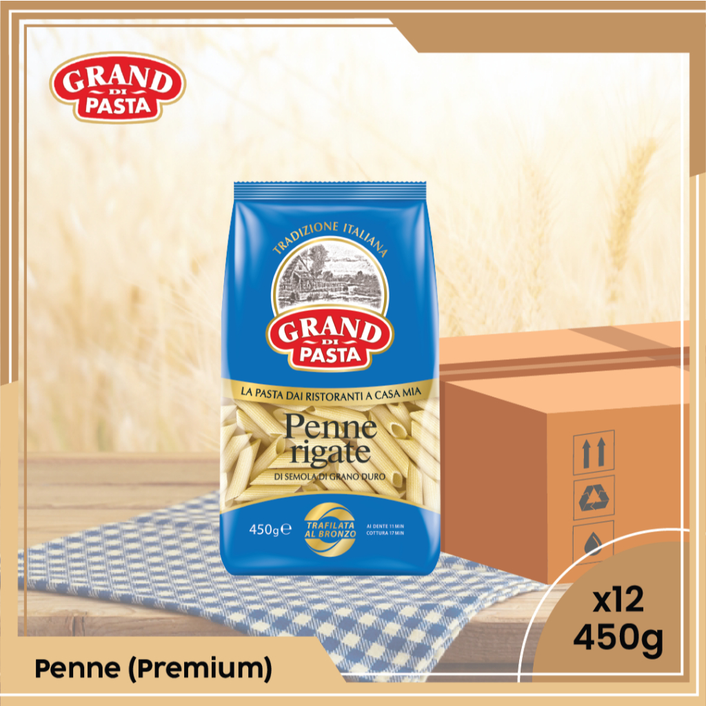 

PENNE RIGATE GRAND DI PASTA - 1 box - 12 pcs