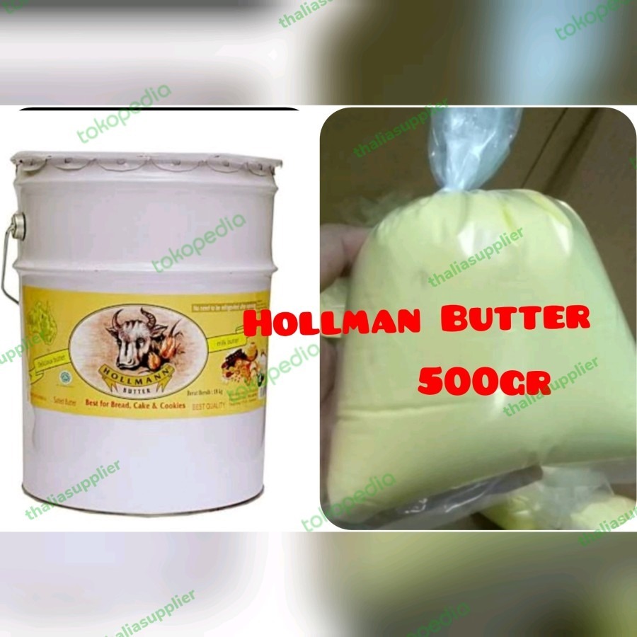 

HOLLMAN BUTTER SUSU, ECER 500GR DALAM KEMASAN, BUTTER CAMPURAN ADONAN CAKE, KHUSUS INSTANT SAMEDAY KURIR