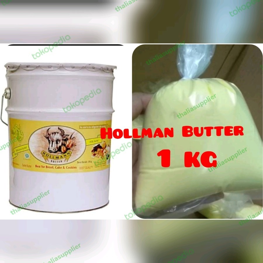

HOLLMAN BUTTER SUSU ECER 1KG DALAM KEMASAN, BUTTER CAMPURAN ADONAN, KHUSUS INSTANT SAMEDAY KURIR