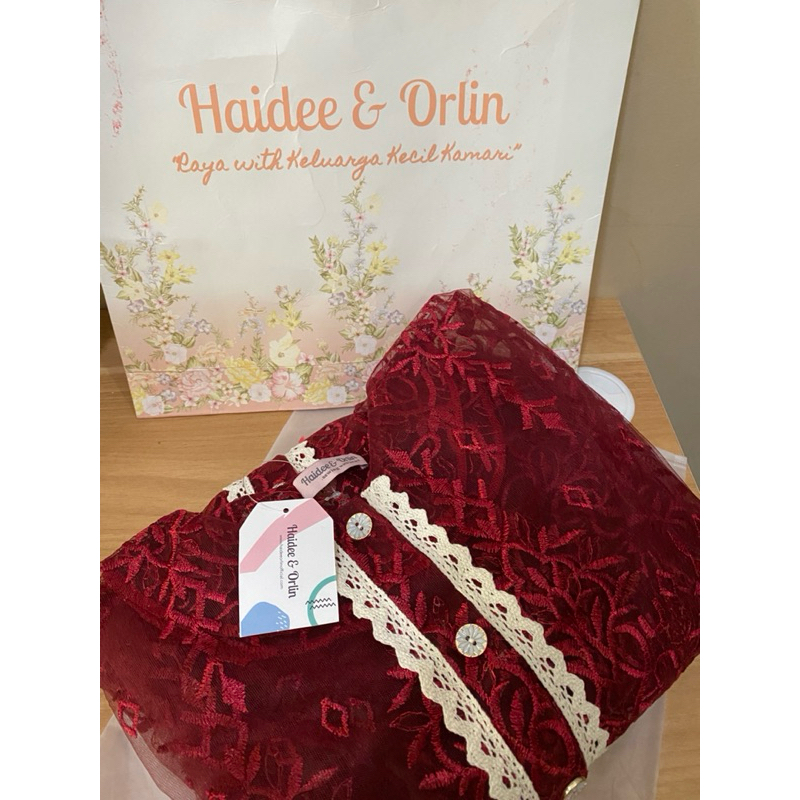 HAIDEE & ORLIN MIDI ORGANZA - MO EMILY CHERRY [preloved]