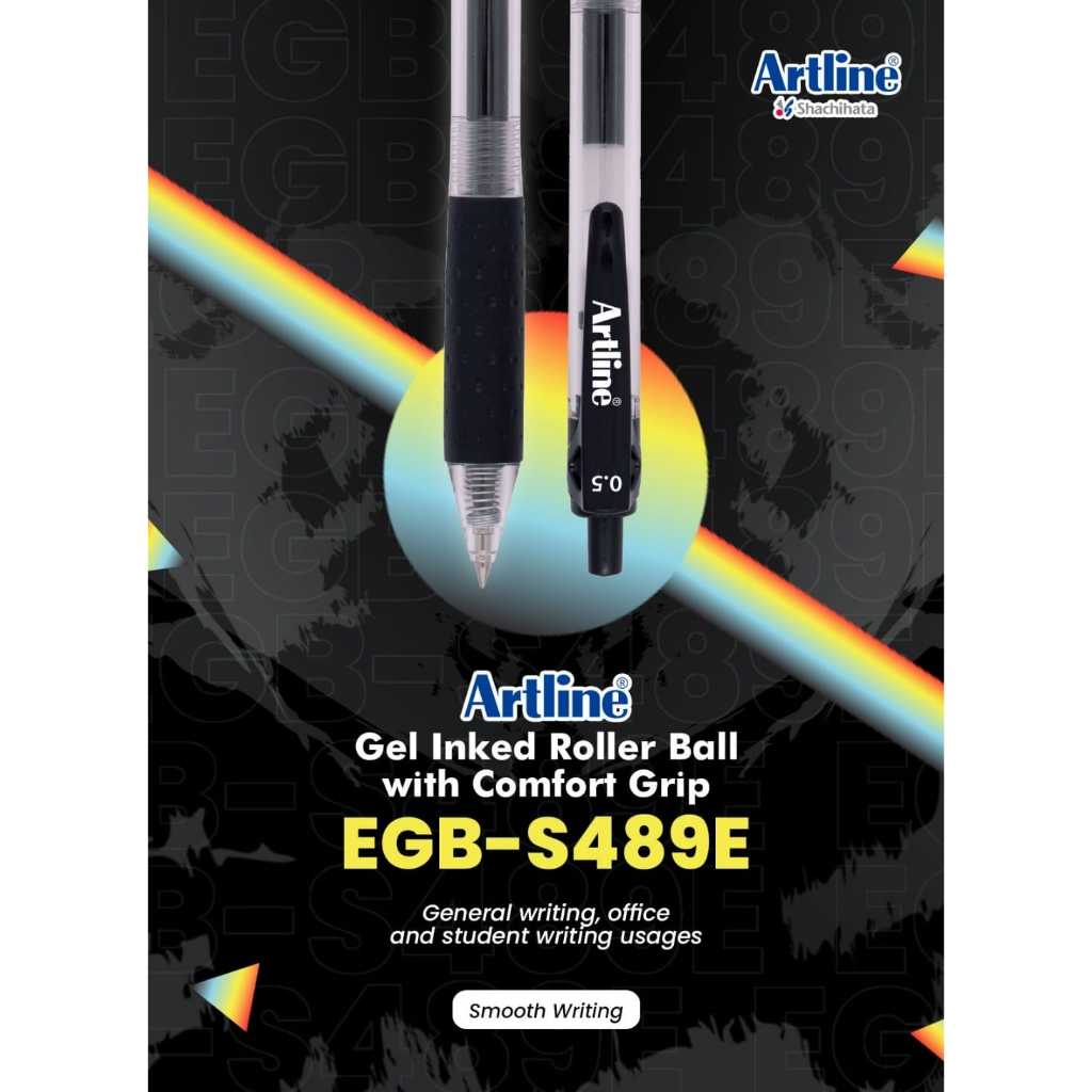 

(1 PCS) PULPEN ARTLINE EGB-S489E / egbs489e tinta hitam pulpen klik click gel roller ball pena bolpen minimalis simple atk alat tulis kantor sekolah kuliah stationery murah / m21 stationery jogja