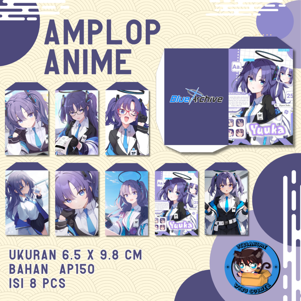 

AMPLOP LEBARAN ANIME HAYASE YUUKA BLUE ARCHIVE