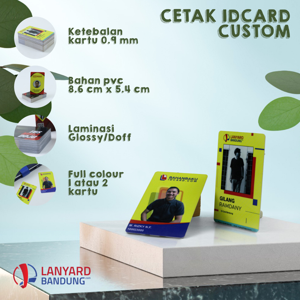 

Kartu id card bahan PVC ketebalan 0,9 mm
