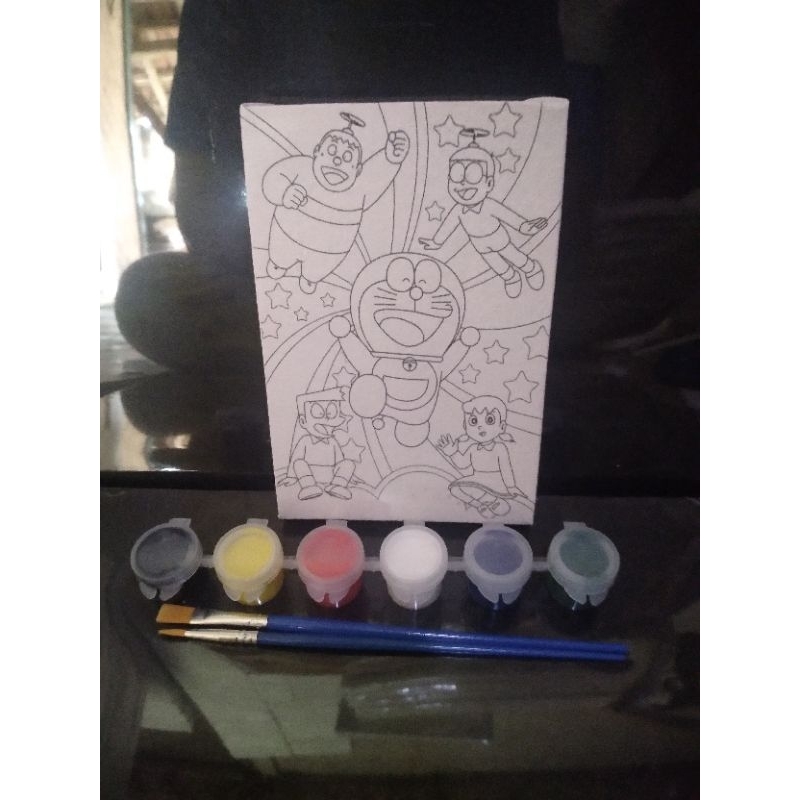 

Kanvas lukis sketsa paket mewarnai 10x15cm