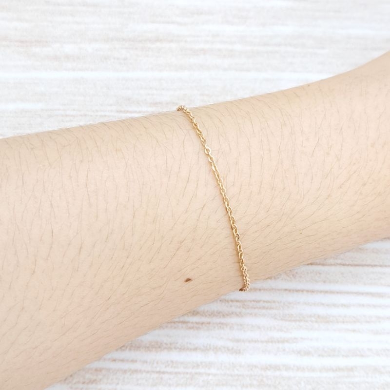 Dewi Ponorogo GELANG SERUT FANCY Emas Asli Kadar 8K/375% Yellow Gold