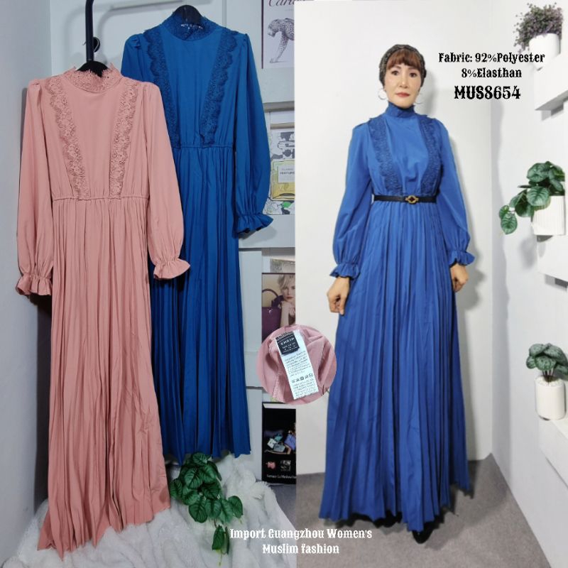 Import Guangzhou Women's Muslim Fashion MUS8654