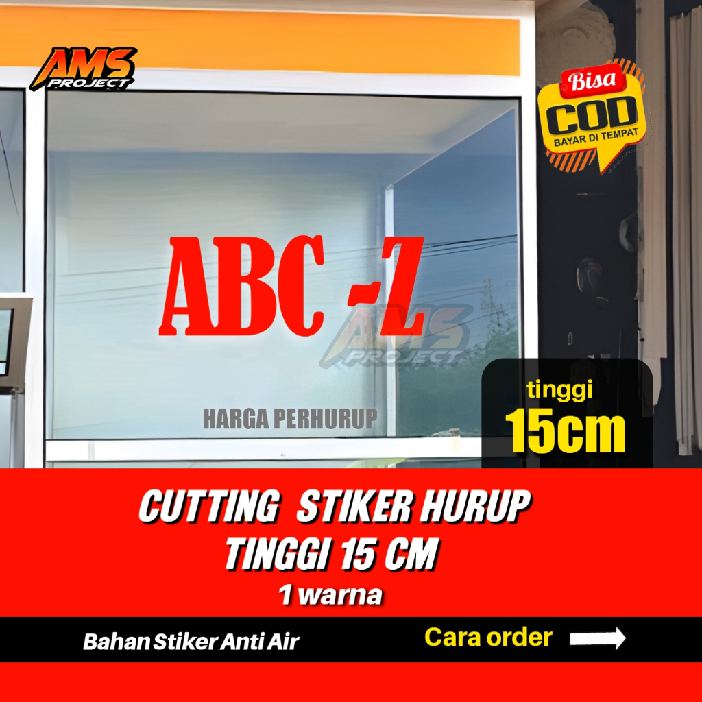 

Cutting Stiker HURUP Tinggi 15cm 1 Warna