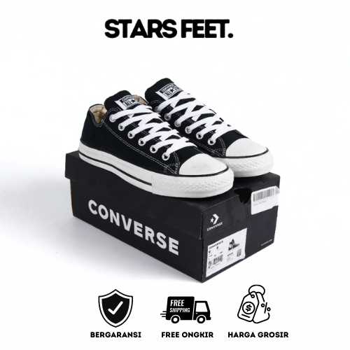 Sepatu Converse Allstar Pria Wanita Chuck Taylor 2 Klasik Sepatu NB Sekolah Hitam Putih Murah