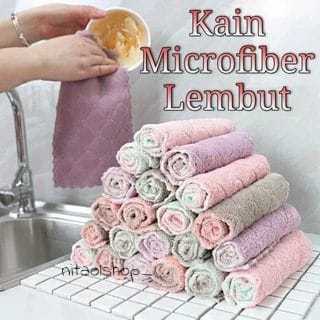 Kain Lap Dapur Microfiber Serap Air
