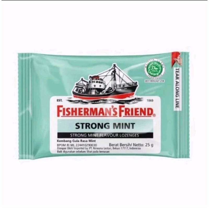 

fishermans friend hijau-permen pelega tenggorokan-permen batuk-fisherman strong mint