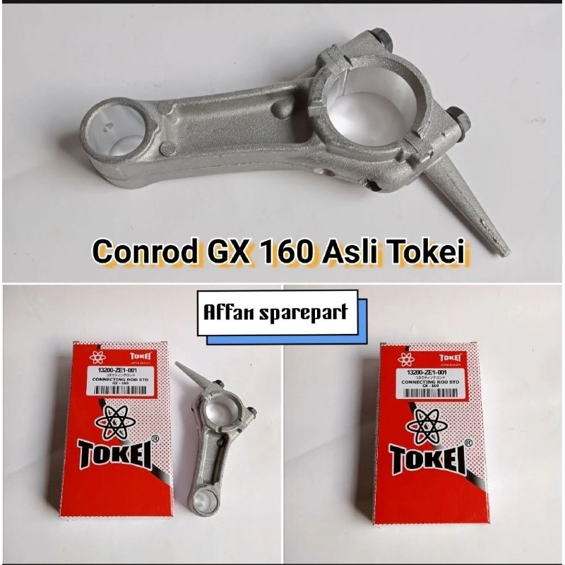 CONECTING ROD STD GX 160 TOKEI , STANG SEHER STD GX 160 ASLI TOKEI