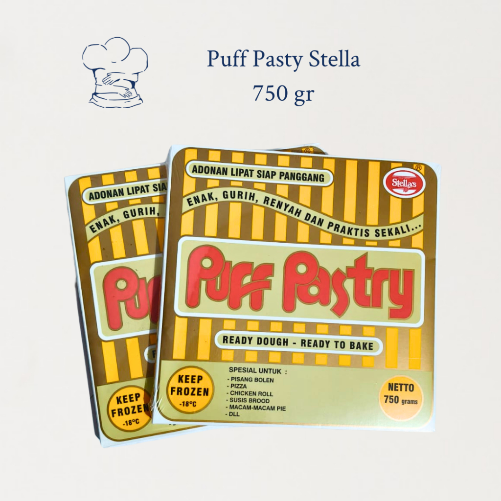 

Puff Pastry Stella’s 750gr – Kulit Pastry Frozen untuk Croissant & Danish (Stellas Puff Pastry)